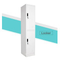 Bedroom steel furniture modern 2 door wardrobe padlock steel clothes locker